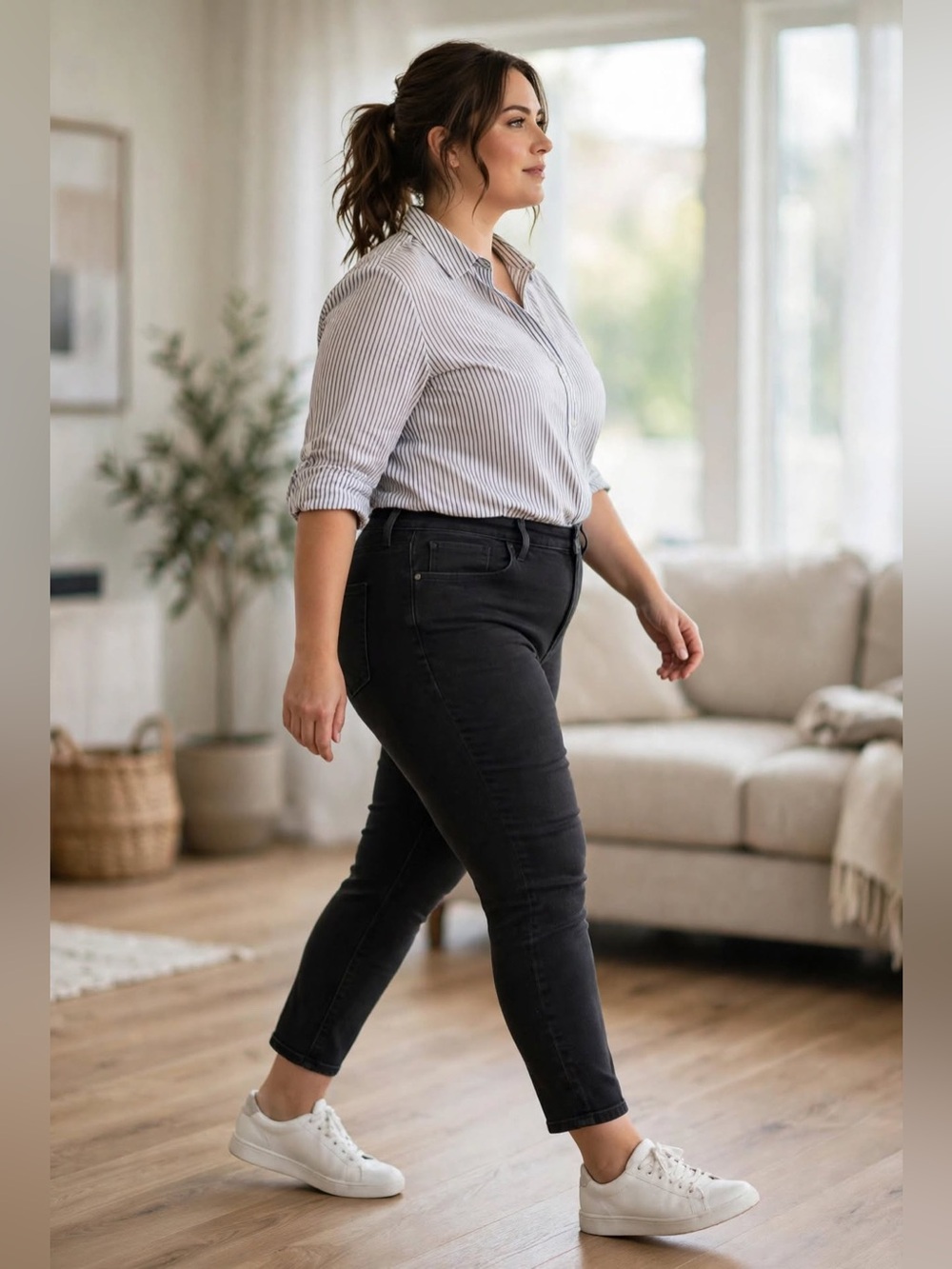 Talbots Black High-Rise Curvy Jegging Ankle Pants - Size 14P